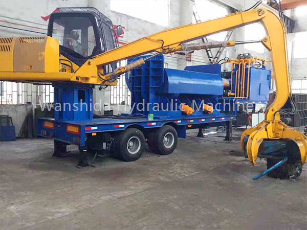 Y83/D-3000B Mobile Scrap Metal Baler with Diesel engine power supply Y83/D-3000B Mobile Scrap Metal Baler with Diesel engine power supply